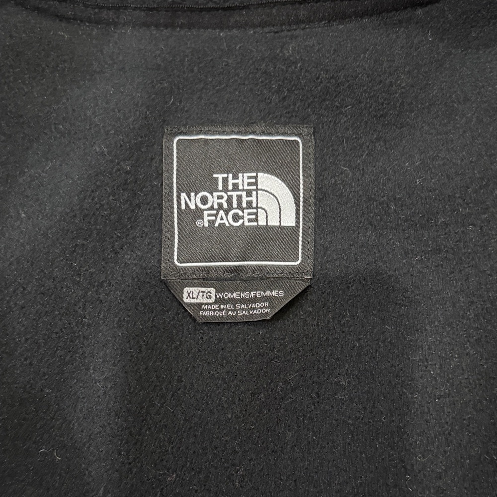 The North Face Denali Black Fleece Jacket With Hood Womens XL - Picture 2 of 5